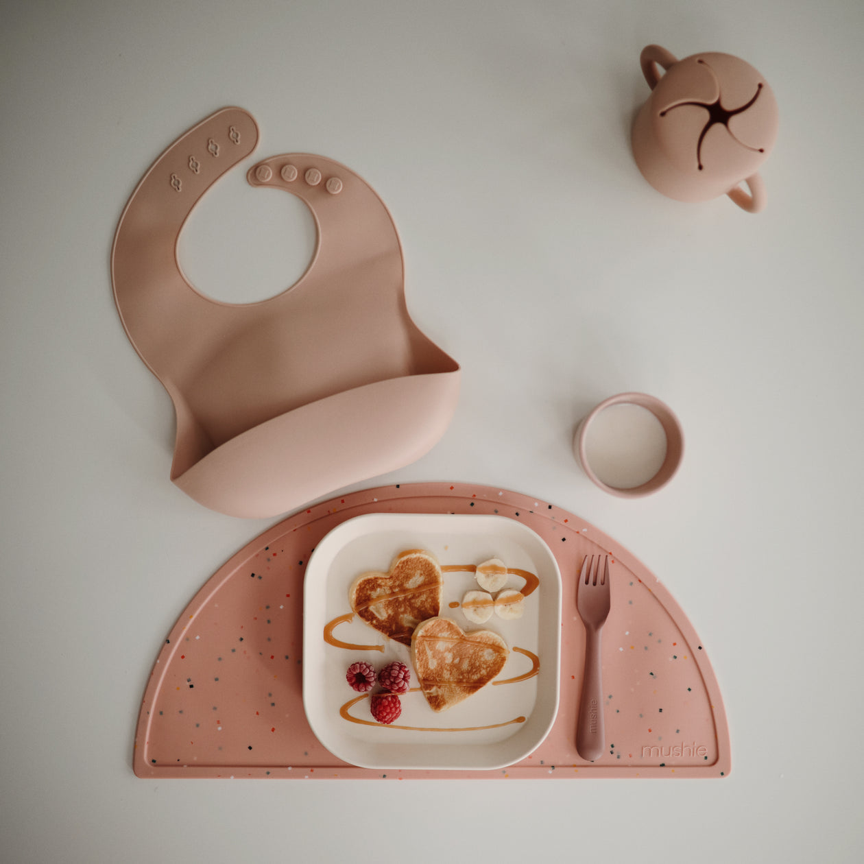 Mushie Mushie - Kids Snack Cup Blush (Pink) cup