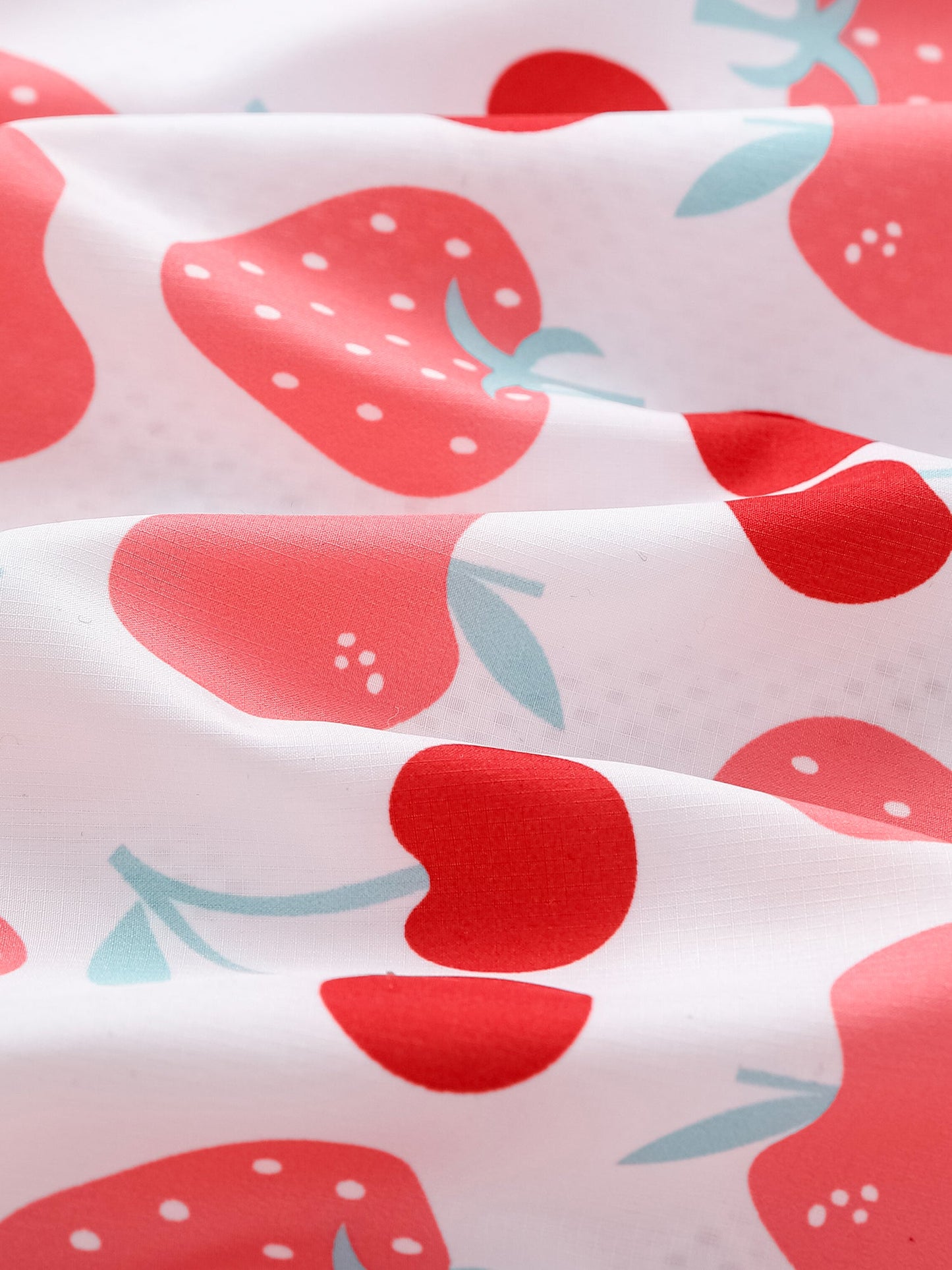 Kid All-Over Berries Print Zipped Windbreaker