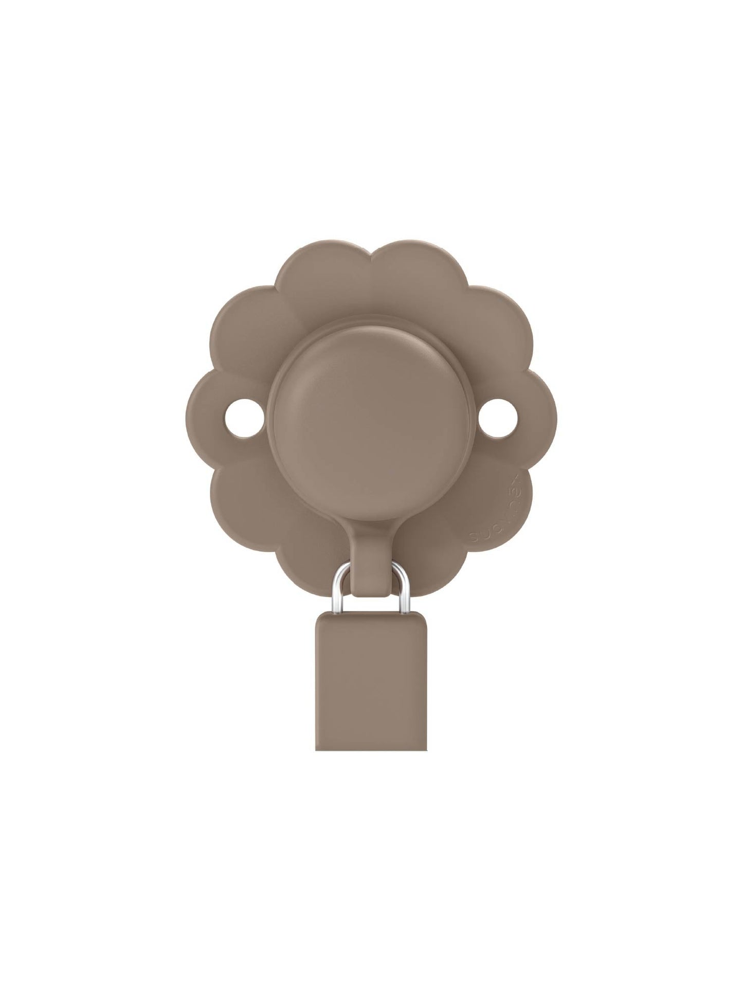 Silicone soother clip - Wonder Raw Umber