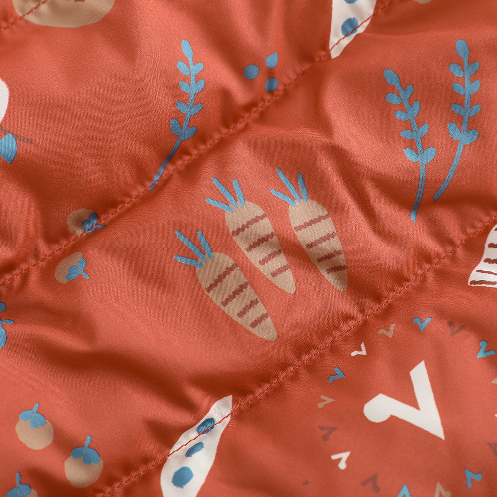 VAUVA Vauva FW23 - Baby Girl Happy Farm Hooded Padded Coat Coat & Jacket