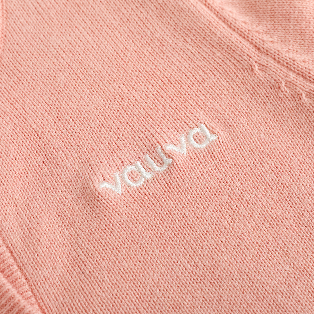 VAUVA Vauva FW23 - Girls Lace Cotton Cashmere Cardigan (Pink) Coat & Jacket