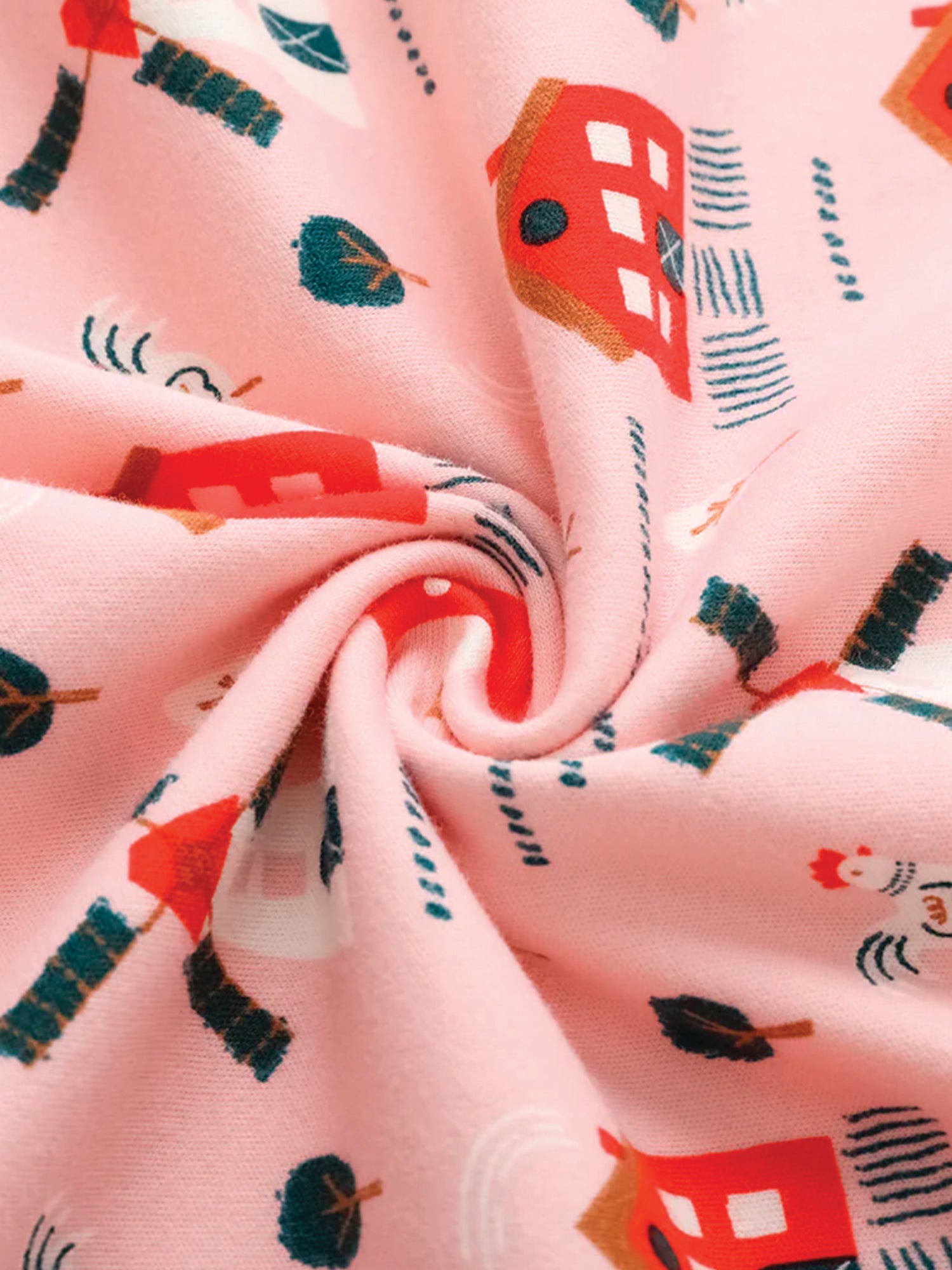 VAUVA Vauva FW23 - Baby Girl Pinwheel All Over Print Cotton Blanket (Pink) Blanket