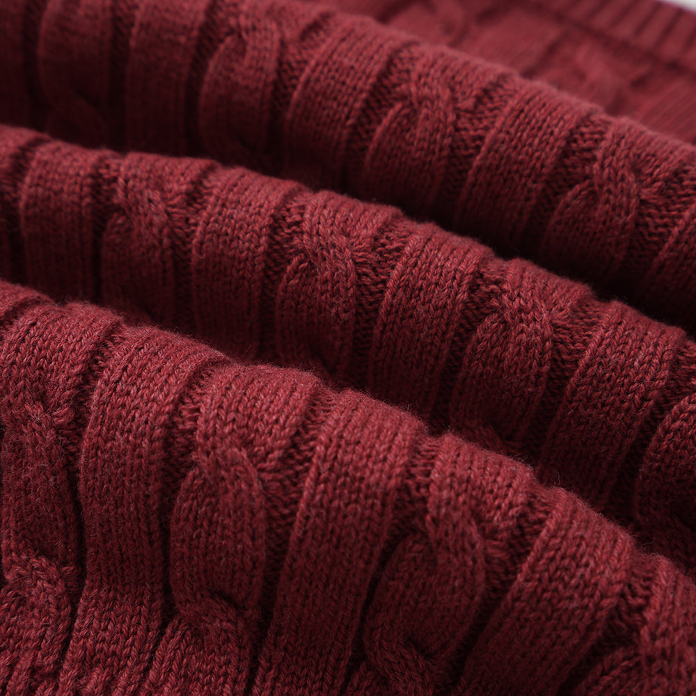 VAUVA Vauva FW23 - Boys Dark Red Cotton Cashmere Jacket Coat & Jacket