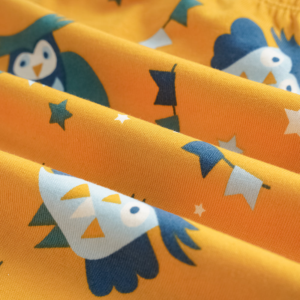 Owl-Print Baby Set