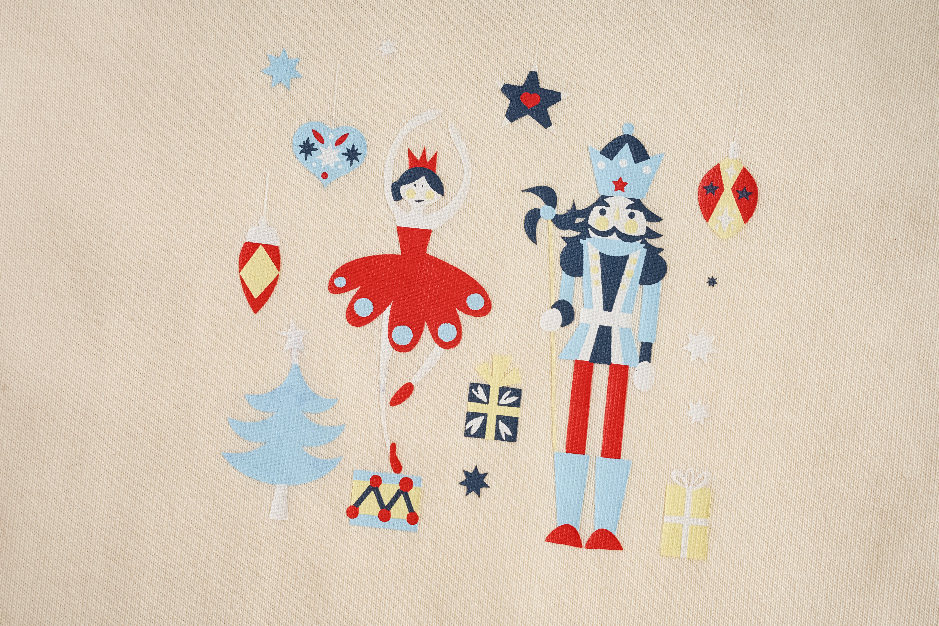Nutcracker-Print Baby Set
