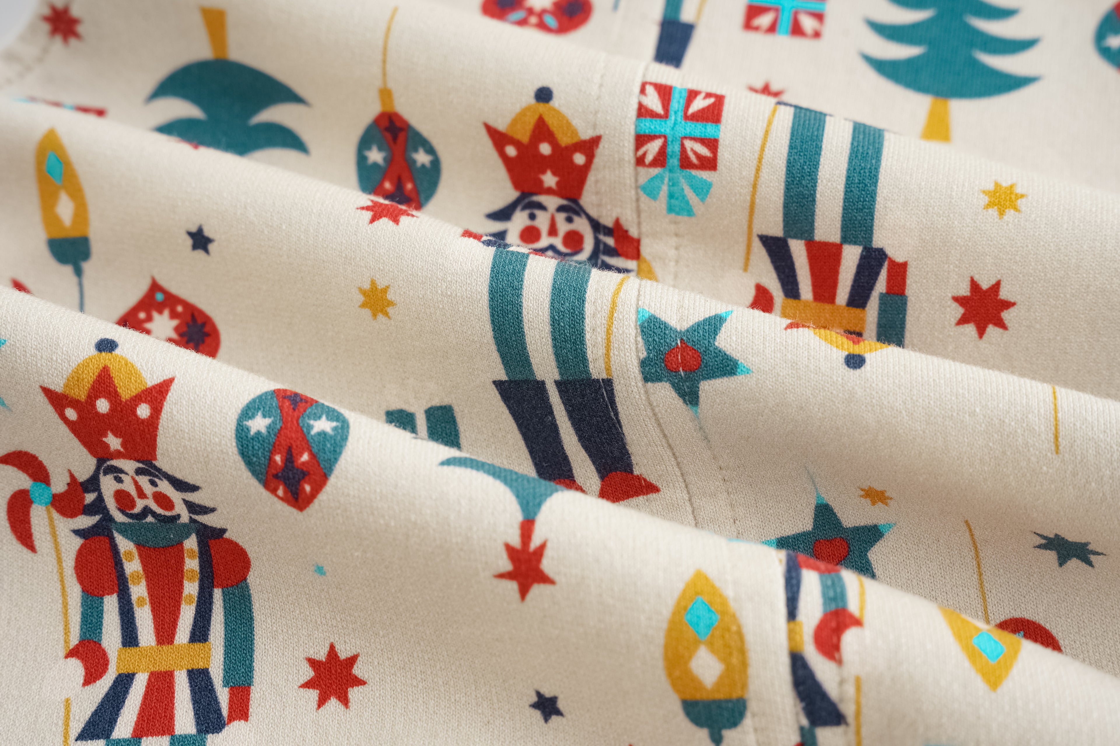 Nutcracker-Print Overall Set