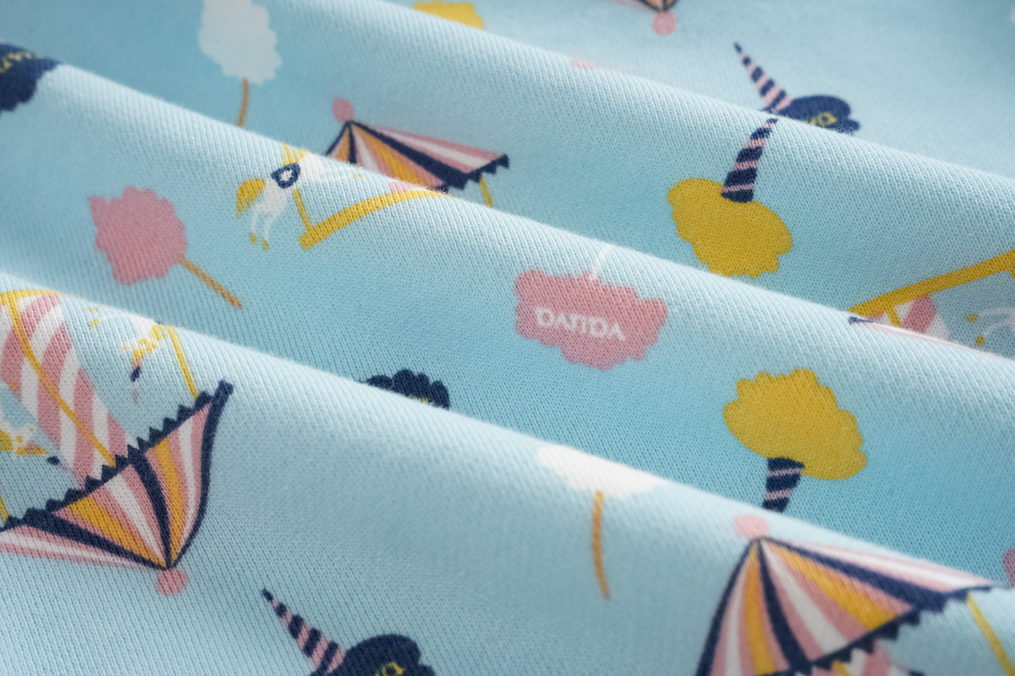 Unicorn-Print Frill Sweatshirt