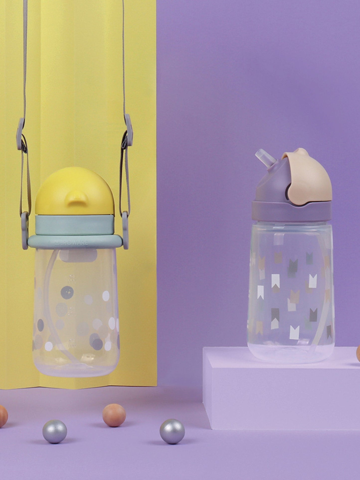 Matt Kid Straw Bottle - Lemon & Mojito + Boba