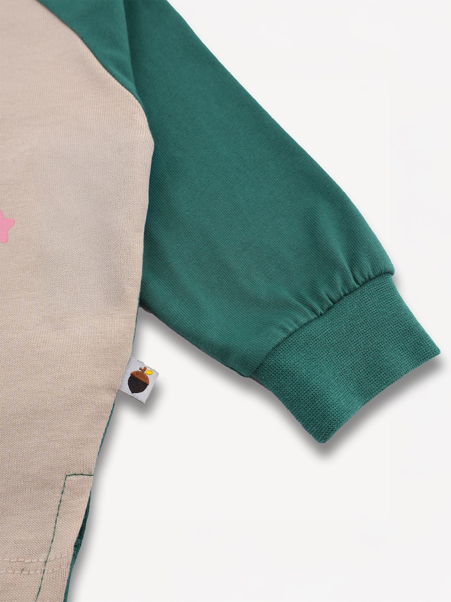 Bear-Print Raglan Sleeve Tee