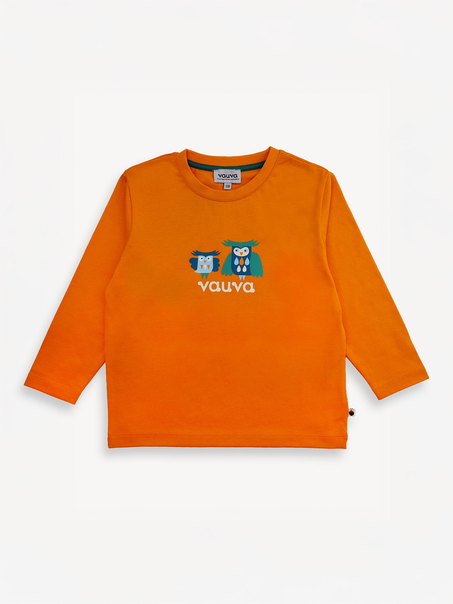 Owl-Printed Long Sleeve Tee