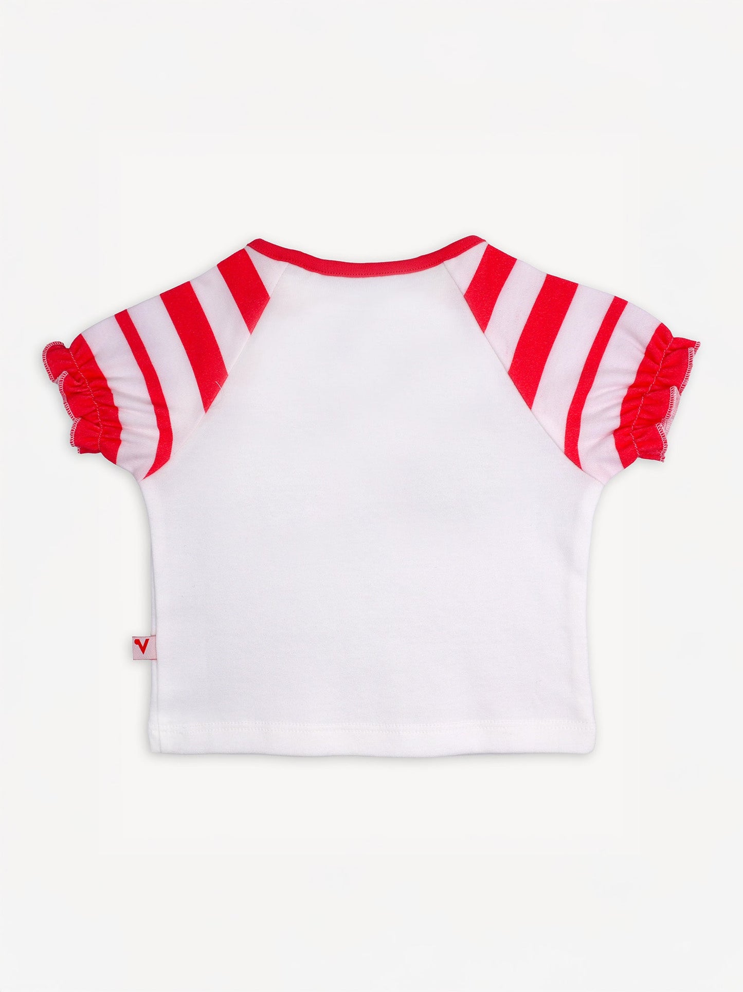 Baby Short Puff Sleeve Berries Print Tee