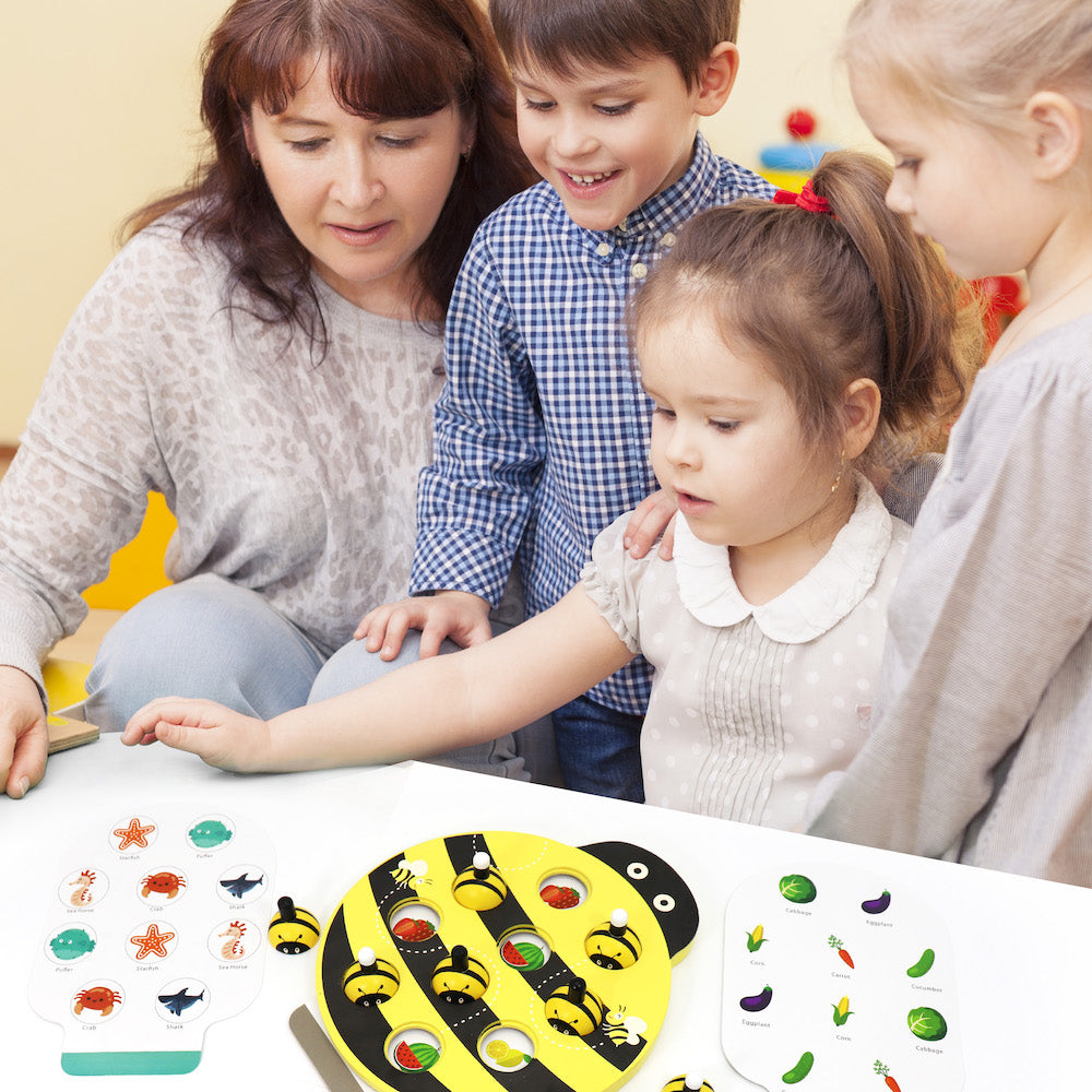 Leo & Friends Leo & Friends - Bee Memory Fun Family Game Wooden Toy
