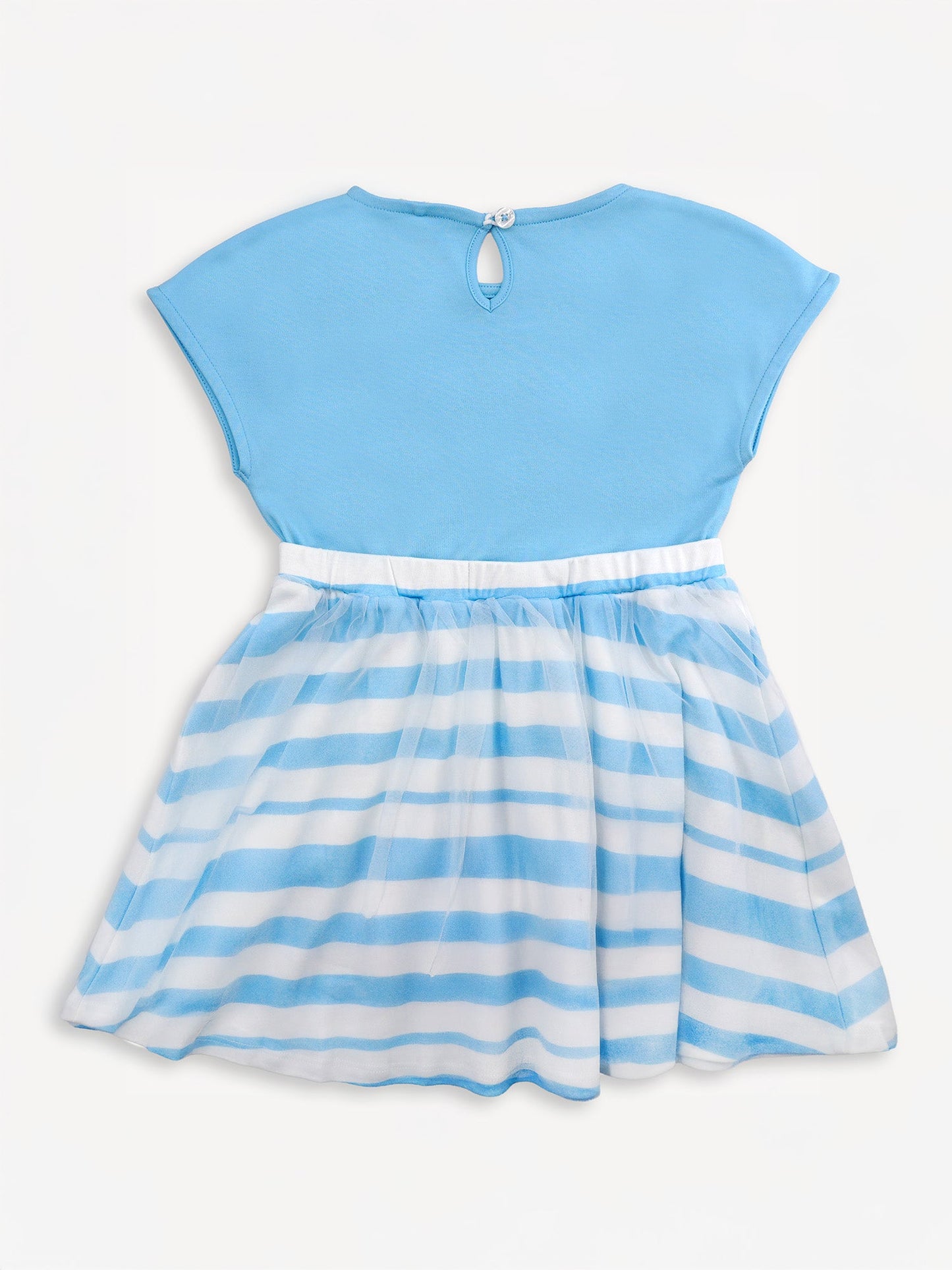 Kid Sleeveless Strawberry Print Two-Layer Dress