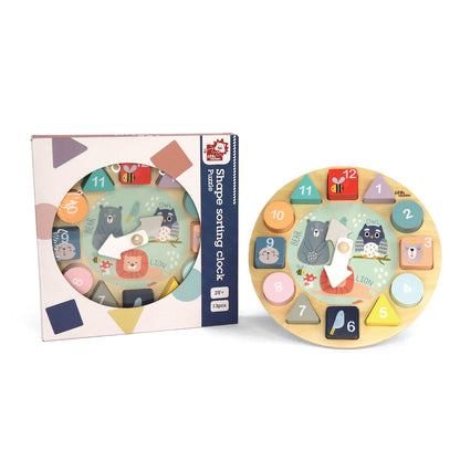 Leo & Friends Leo & Friends - Shape Sorting Clock Wooden Toy