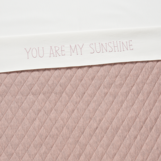Fresk Fresk Wieglaken Sunshine Mellow Rose 75x90cm Crib Sheet