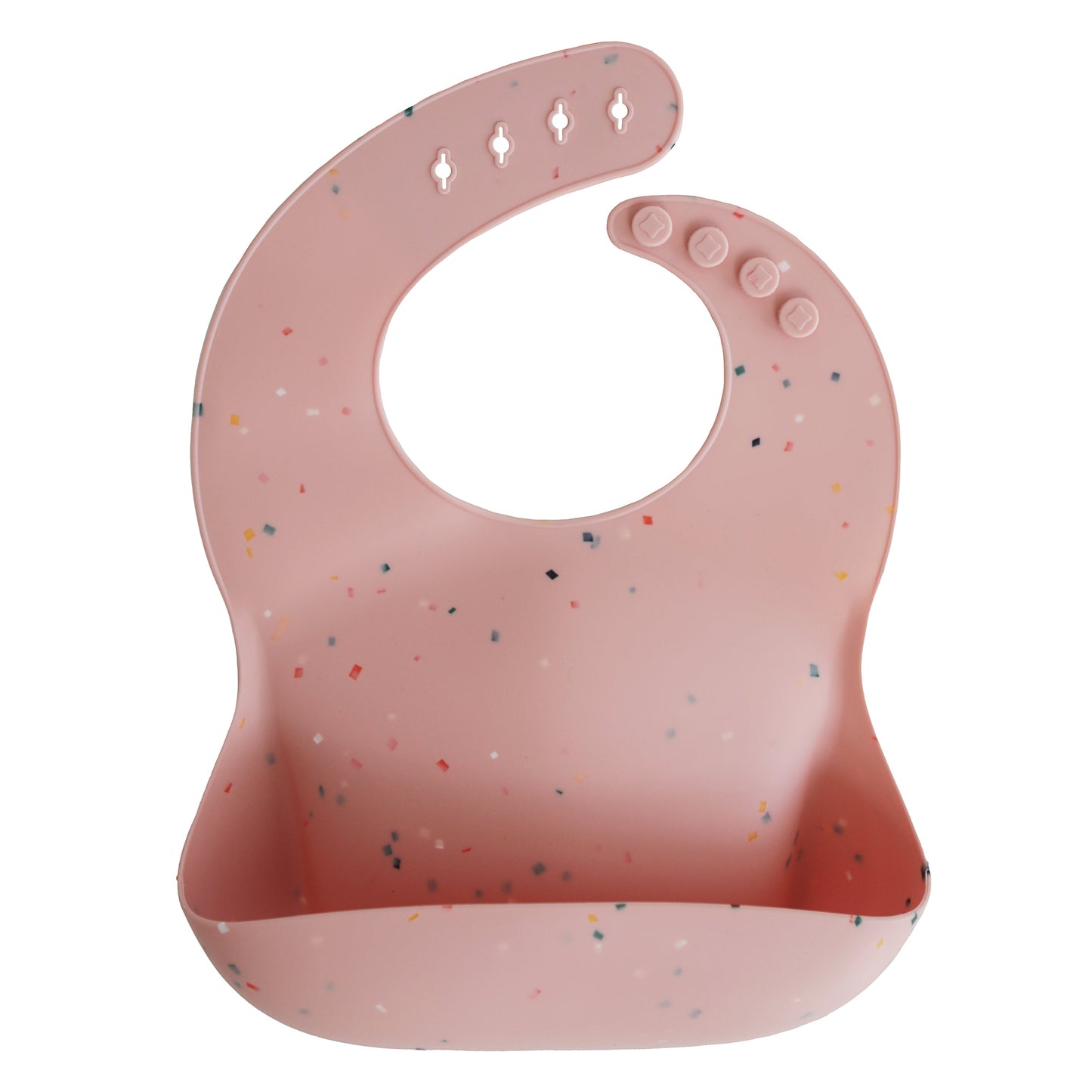 Mushie Mushie - Silicone Bib Pink Confetti Bib