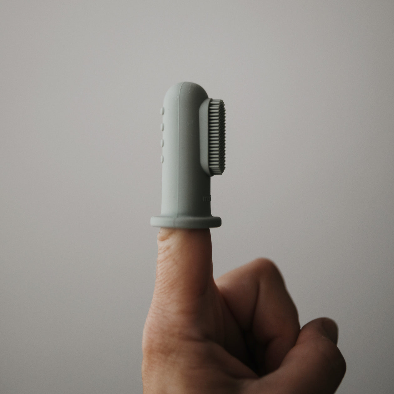 Mushie Mushie - Finger Baby Toothbrushes (Cambridge Blue) Toothbrush