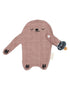 FABELAB Fabelab - Pacifier Cuddle - Sloth - Warm Grey Comforter & teether