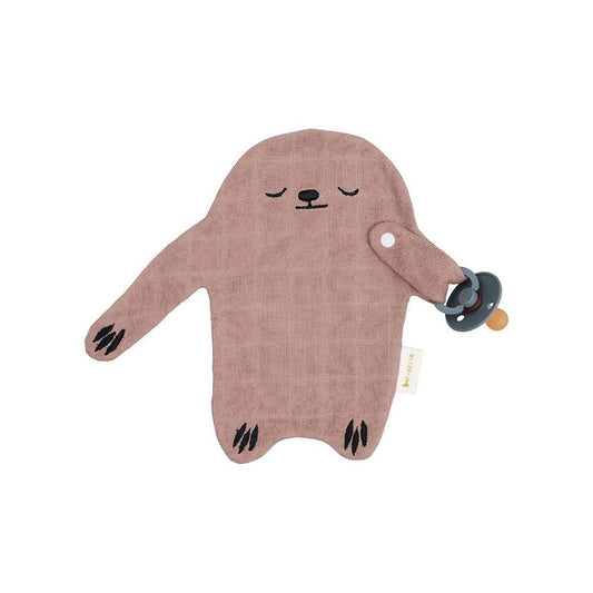 FABELAB Fabelab - Pacifier Cuddle - Sloth - Warm Grey Comforter & teether