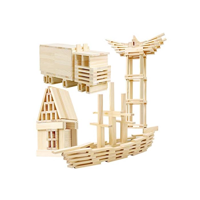 Leo & Friends Leo & Friends - Construction Blocks 150pcs Wooden Toy