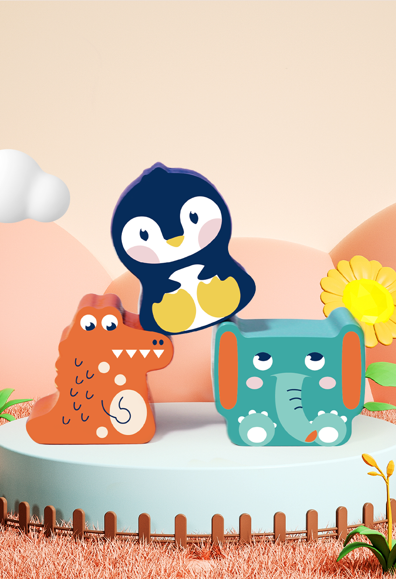 Leo & Friends Leo & Friends - Animal Lacing Beads Wooden Toy