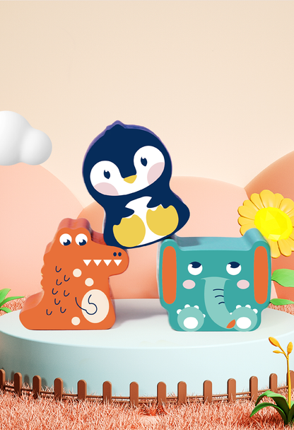 Leo & Friends Leo & Friends - Animal Lacing Beads Wooden Toy