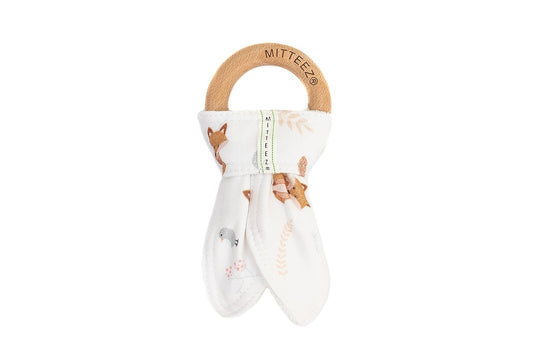 MITTEEZ MITTEEZ Organic Baby Woody Teether - Woodland Friends Finely the Fox Comforter & teether
