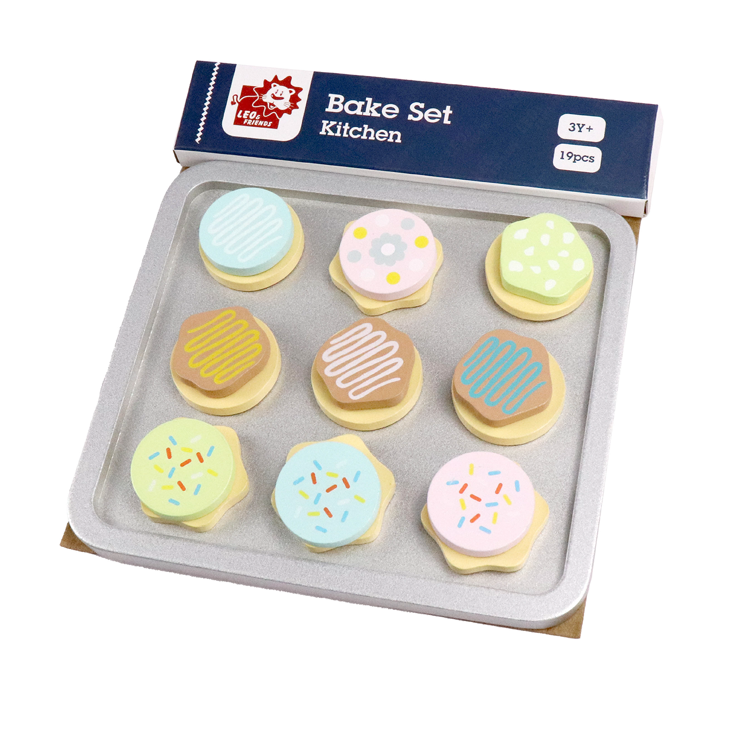 Leo & Friends Leo & Friends - Cookie Play Set 19pcs Wooden Toy