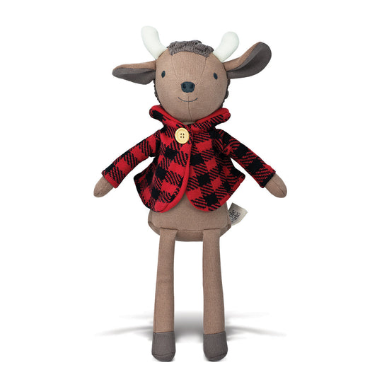 Apple Park Apple Park - Organic Cotton Knit Pal Plush Toy - Romeo Buffalo Soft toys