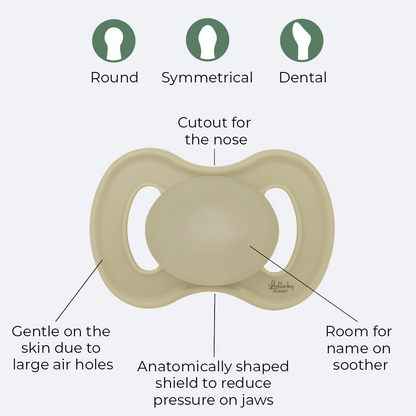 Lullaby Planet Lullaby Planet - Dental Silicone Soothers (Blue & Misty Grey) Comforter & teether