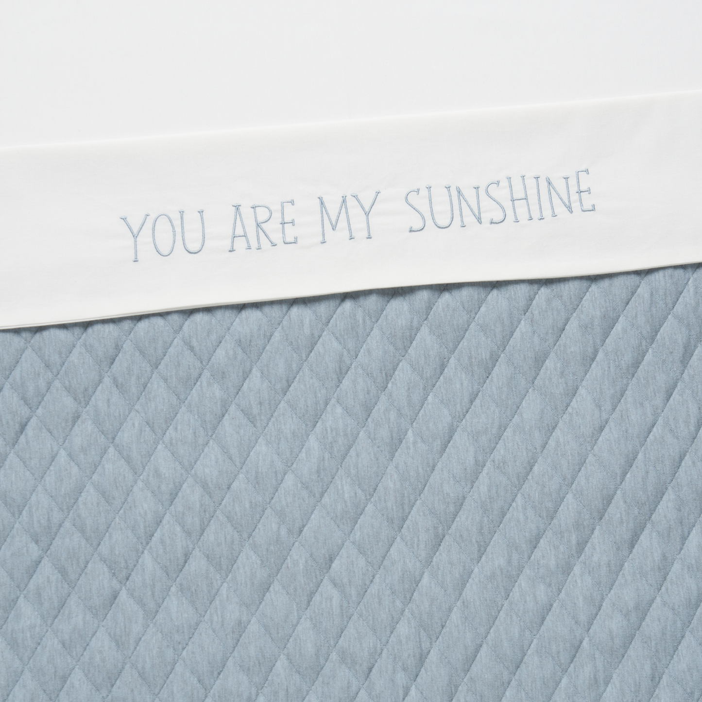 Fresk Fresk Wieglaken Sunshine Blue Fog 75x90cm Crib Sheet
