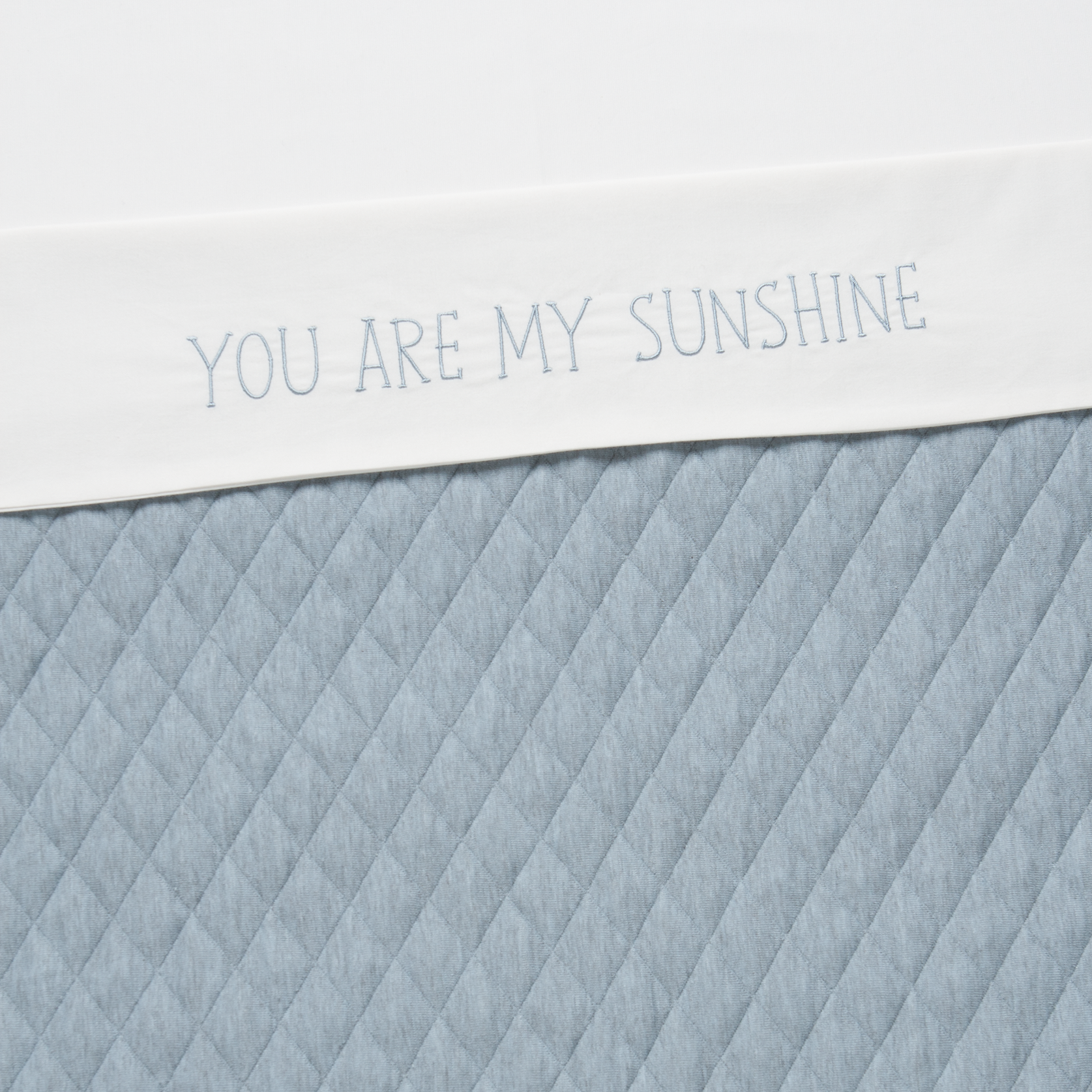 Fresk Fresk Wieglaken Sunshine Blue Fog 75x90cm Crib Sheet