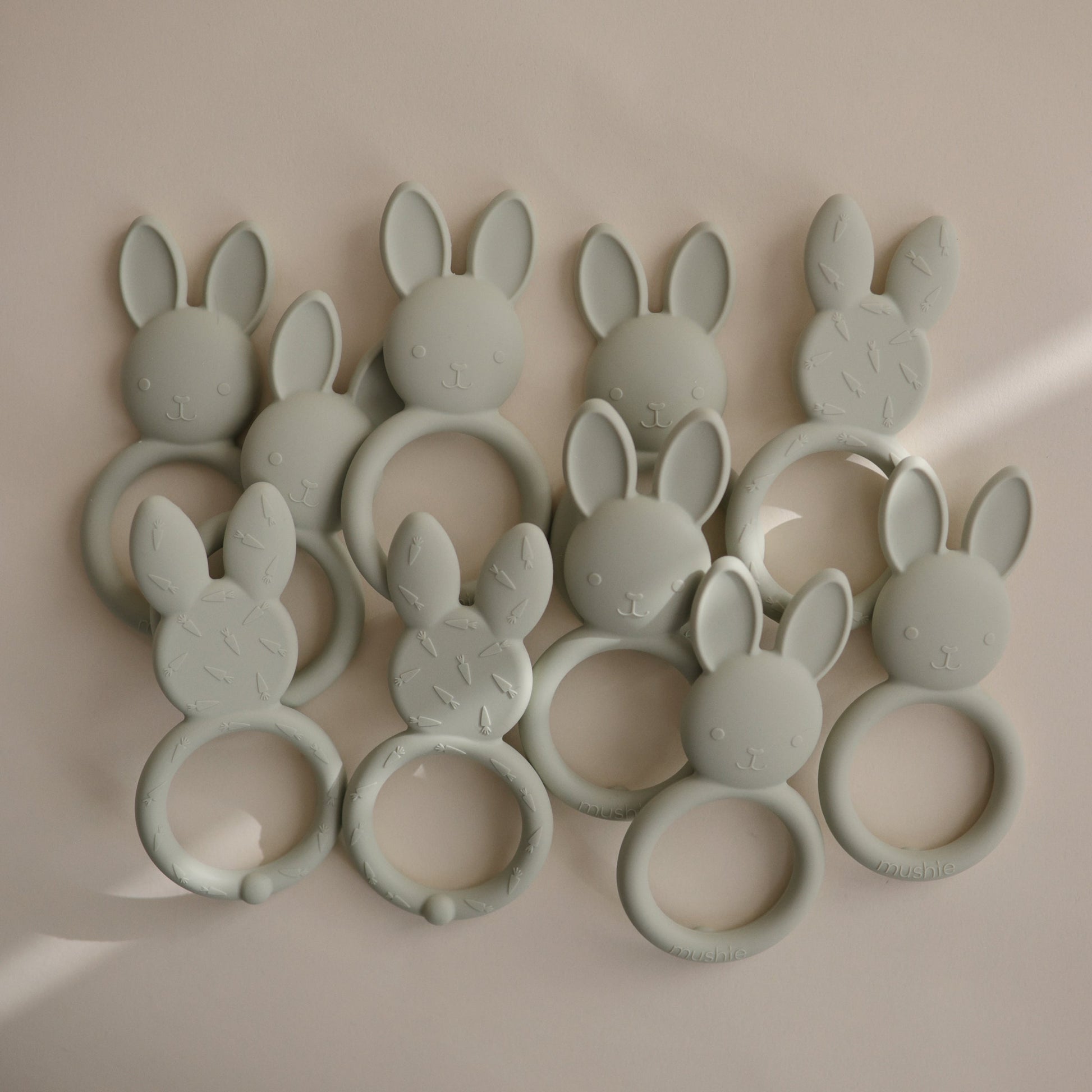 Mushie Mushie - Baby Silicone Teether (Bunny Sage) Comforter & teether