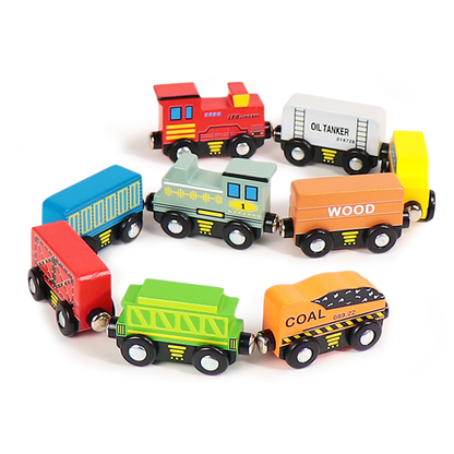 Leo & Friends Leo & Friends - Little Train set 9pcs Wooden Toy