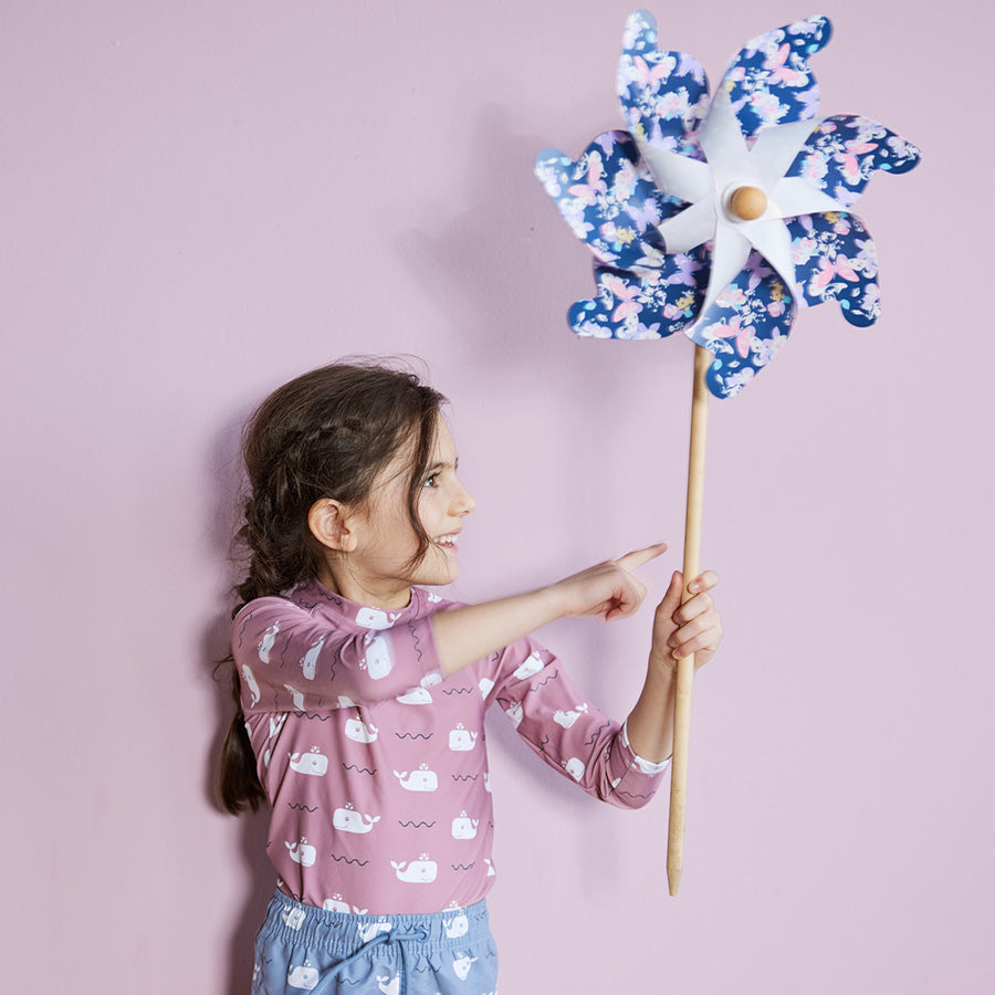 Fresk Fresk Swim UV Top longsleeve Whale Ash Rose Swimwear