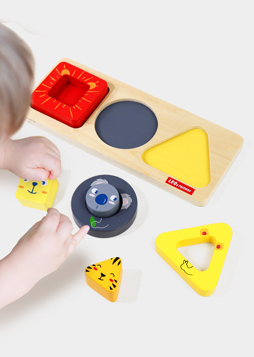 Leo & Friends Leo & Friends - Animal Shape Puzzle 7pcs Wooden Toy