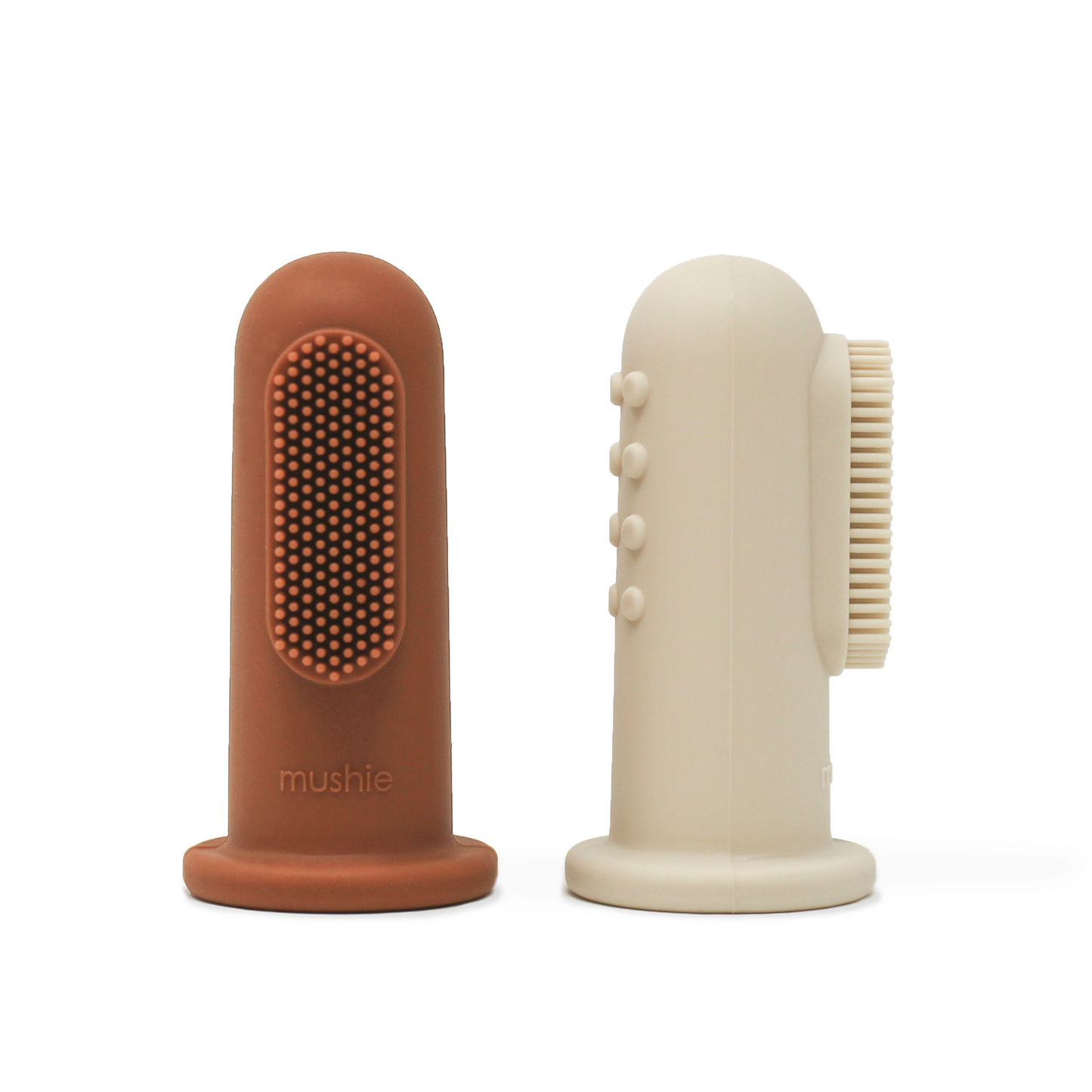 Mushie Mushie - Finger Baby Toothbrushes Blush (Clay) Toothbrush