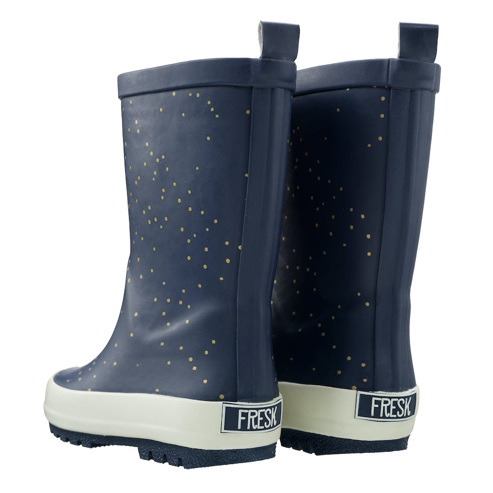 Fresk Fresk - Rainboots (Blue Indigo dots) rainboot