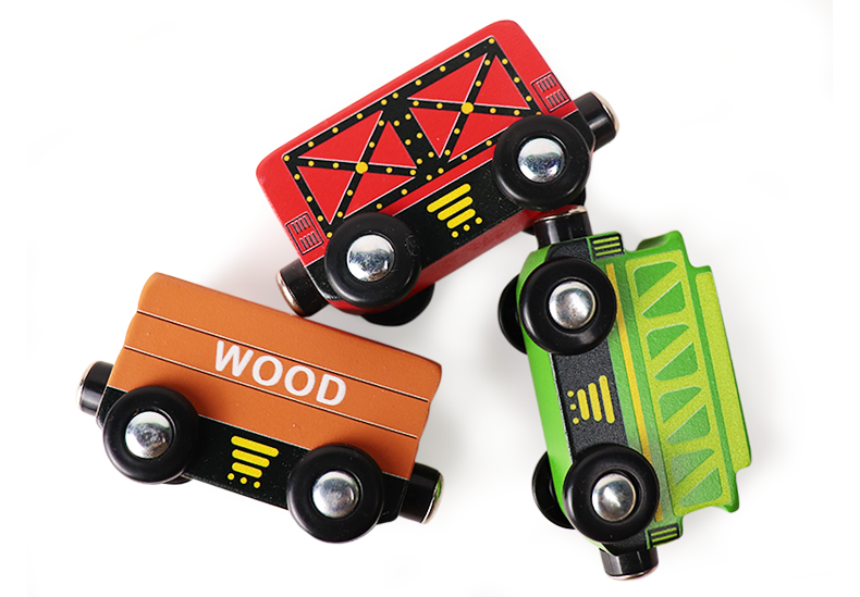 Leo & Friends Leo & Friends - Little Train set 9pcs Wooden Toy