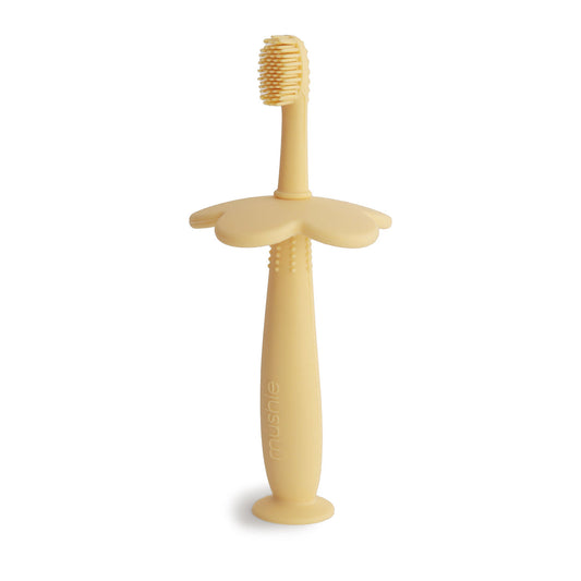 Mushie Mushie - Flower Training Toothbrush (Pale Daffodil) Toothbrush