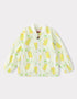 Kid All-Over Lemon Tea Print Zipped Bomber Jacket