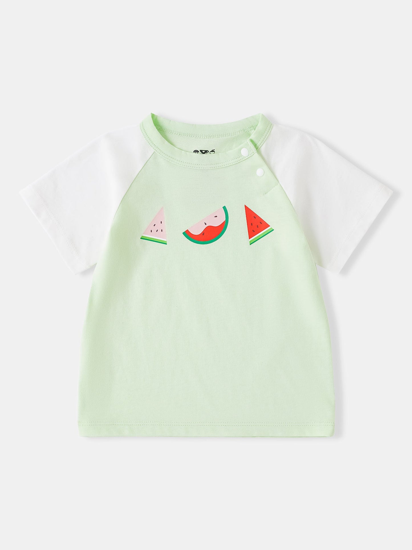 Baby Short Raglan Sleeve Watermelon Print Tee