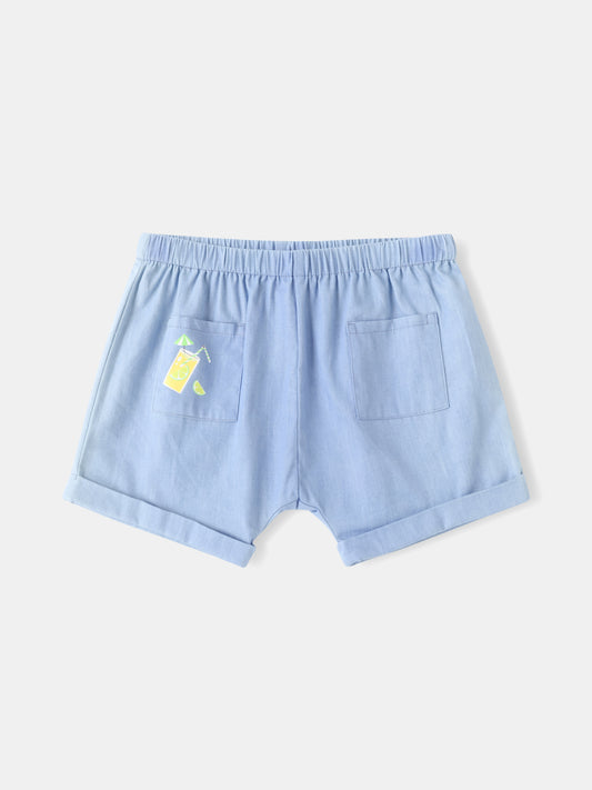 Baby Lemon Tea Print Shorts