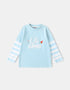 Kid Long Sleeve 2-Layer Slogan Print Tee