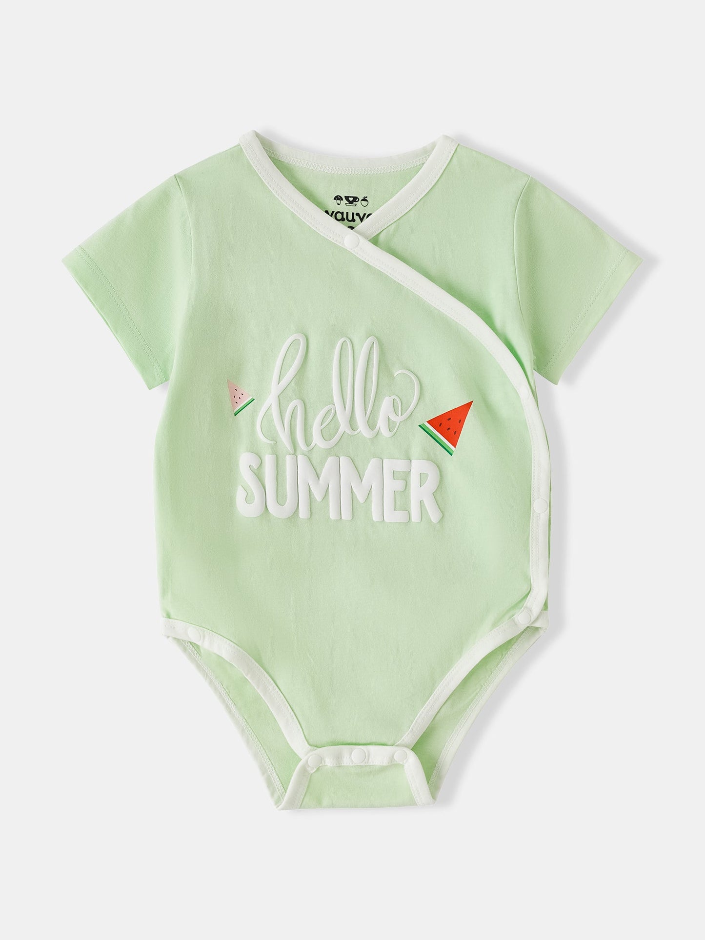 Baby Short Sleeve Watermelon Print Bodysuit