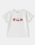 Kid Ruffle Short Sleeve Berries Print Tee