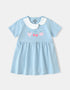 Baby Peter Pan Collar Short Sleeve Berries Print Dress