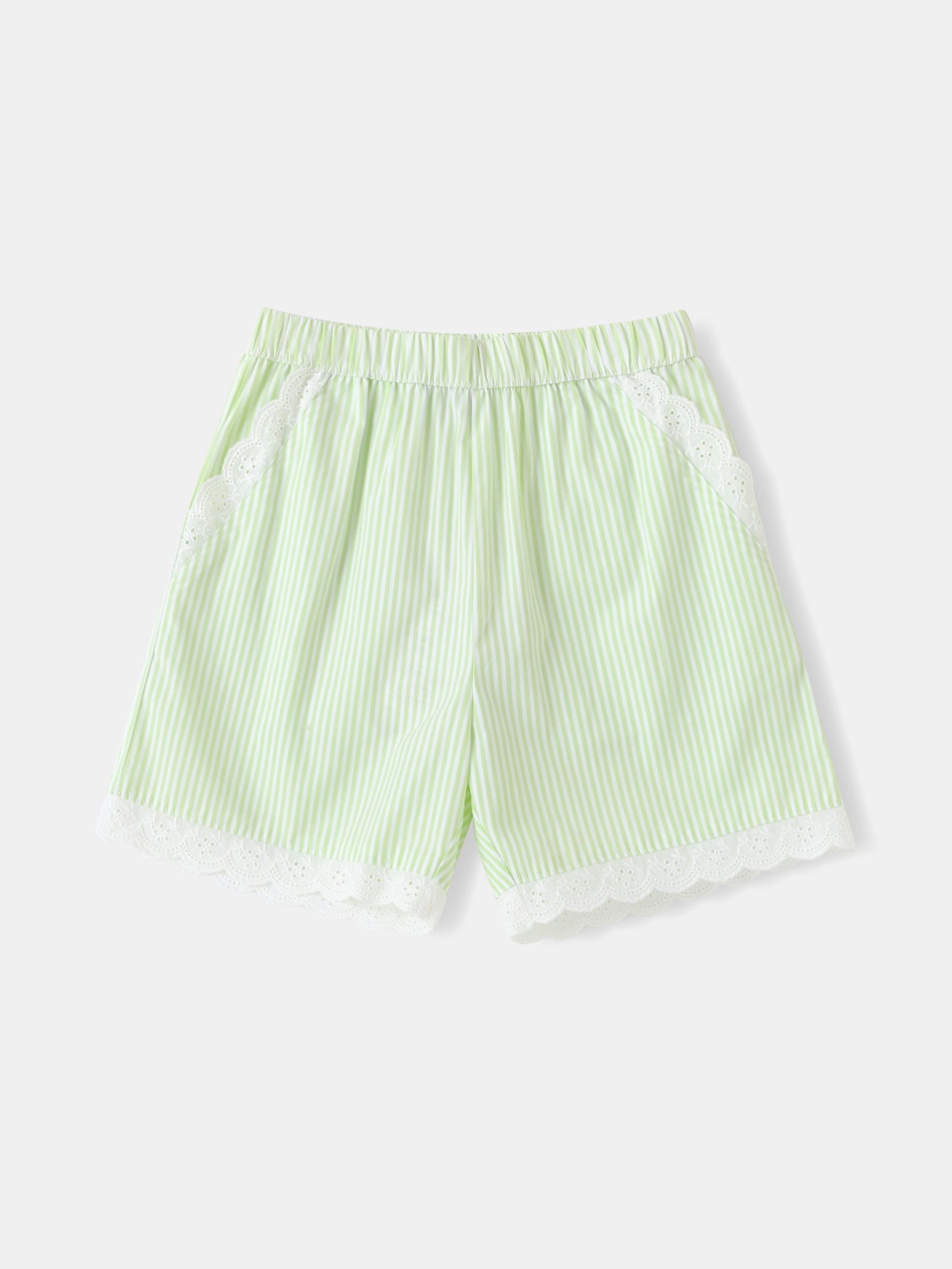 Kid Lace-Trimmed Shorts