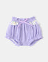Baby All-Over Bunny Print Two-Tone Frilly Shorts