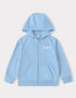 Kid Long Sleeve Embroidery Zipped Hoodie